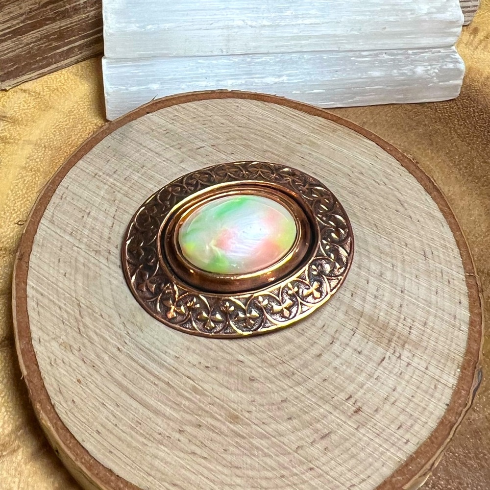 VTG| Copper Tone Faux Brooch 🧡
